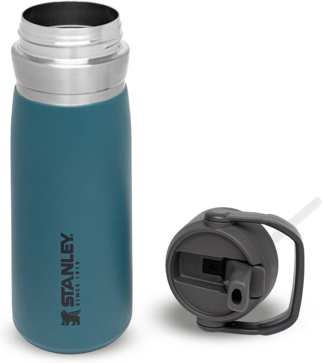 Stanley The IceFlow™ Flip Straw Water Bottle 0,65L - Thermosfles - Lagoon 2 Stanley The IceFlow™ Flip Straw Water Bottle 0,65L - Thermosfles - Lagoon - Image 2