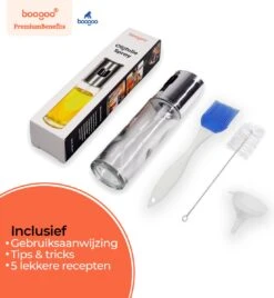 BooGoo® - RVS Olijfolie Sprayer Extreme Deluxe - Olijfolie Fles Verstuiver Voor Keuken - Oliespray - Oliefles - BBQ Accesoires - Olie Pomp Bakspray - Cooking Spray 17 BooGoo® - RVS Olijfolie Sprayer Extreme Deluxe - Olijfolie Fles Verstuiver Voor Keuken - Oliespray - Oliefles - BBQ Accesoires - Olie Pomp Bakspray - Cooking Spray -Beste Keuken Serie Winkel 1104x1200