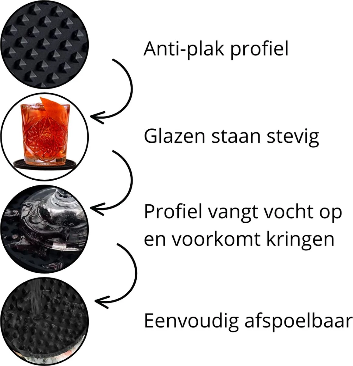 Castagnola Siliconen Onderzetters Met Houder – Onderzetters Voor Glazen – Onderzetters Design – Onderzettersset – Drink Onderzetters – Hoogwaardige Siliconen – Set Van 14 – Blauw 3 Castagnola Siliconen Onderzetters Met Houder – Onderzetters Voor Glazen – Onderzetters Design – Onderzettersset – Drink Onderzetters – Hoogwaardige Siliconen – Set Van 14 – Blauw - Image 3