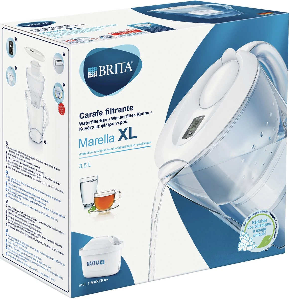BRITA - Waterfilterkan Marella XL - Wit - 3,5L 15 BRITA - Waterfilterkan Marella XL - Wit - 3,5L - Image 15