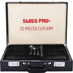 Swiss Pro+ Bestekset In Koffer-72 Delig-12 Persoons-Zwitsers Kwaliteit-Complete Set-100% Roestvrijstaal- Zwart 28 Swiss Pro+ Bestekset In Koffer-72 Delig-12 Persoons-Zwitsers Kwaliteit-Complete Set-100% Roestvrijstaal- Zwart -Beste Keuken Serie Winkel 1198x1200 1
