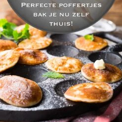 IRONO Poffertjespan Set - Incl. Doseerfles, Kwast En Vork - Poffertjespan Inductie En Electrisch - Poffertjesmaker 19 Poffertjes - Poffertjes Maken - Spuitfles - Cadeau Voor Mannen En Vrouwen -Beste Keuken Serie Winkel 1198x1200 7