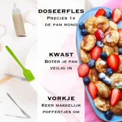 IRONO Poffertjespan Set - Incl. Doseerfles, Kwast En Vork - Poffertjespan Inductie En Electrisch - Poffertjesmaker 19 Poffertjes - Poffertjes Maken - Spuitfles - Cadeau Voor Mannen En Vrouwen -Beste Keuken Serie Winkel 1199x1200 2