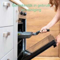 Coninx Grillpan 28CM - Steakpan - Afneembare Handgreep - PFAS-vrij - Grijs -Beste Keuken Serie Winkel 1199x1200 3