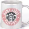 Mok | MAMA NEEDS COFFEE Roze | Starbucks Logo | Cadeau Voor Moeder | Cadeutje Voor Haar | Vrouw | Verjaardag | Moederdag