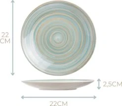 Cosy&Trendy Serviesset 24-delig Turbolino Blauw -Beste Keuken Serie Winkel 1200x1034