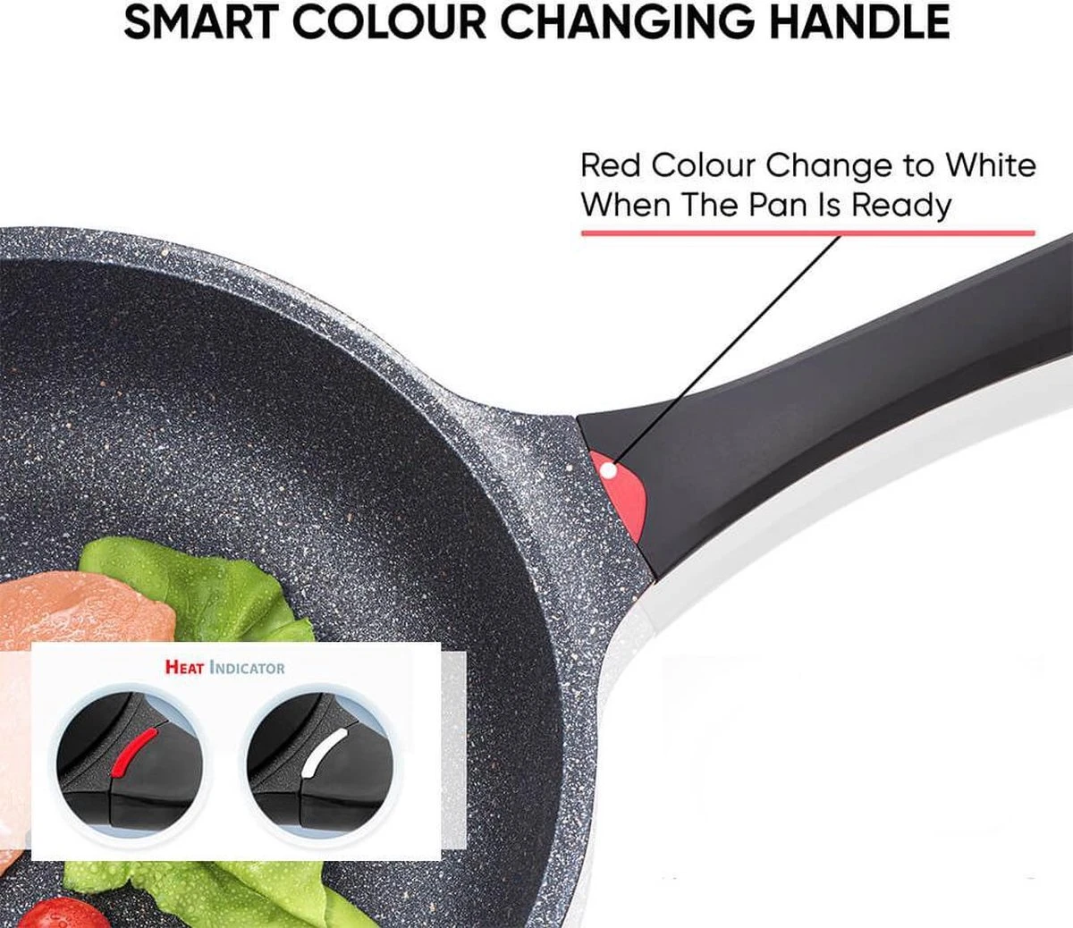 Wokpan - Multifunctionele 3 In 1 Pan Met Deksel + Wok + Hapjespan 28 Cm 2 Wokpan - Multifunctionele 3 In 1 Pan Met Deksel + Wok + Hapjespan 28 Cm - Image 2