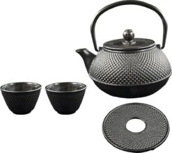 SakuraTea - Theepot Set - 4-delig - Gietijzer - Zwart - 0.8L - 2 Kopjes (100ml) 15 SakuraTea - Theepot Set - 4-delig - Gietijzer - Zwart - 0.8L - 2 Kopjes (100ml) -Beste Keuken Serie Winkel 1200x1068 1