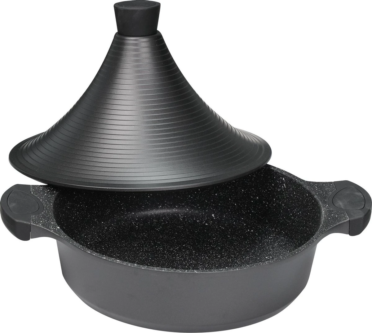 BIKO | Luxe Aluminium Tajine Inductie| Tagine | Geschikt Voor 4-8 Personen - Inductie - Zwart 4 BIKO | Luxe Aluminium Tajine Inductie| Tagine | Geschikt Voor 4-8 Personen - Inductie - Zwart - Image 4
