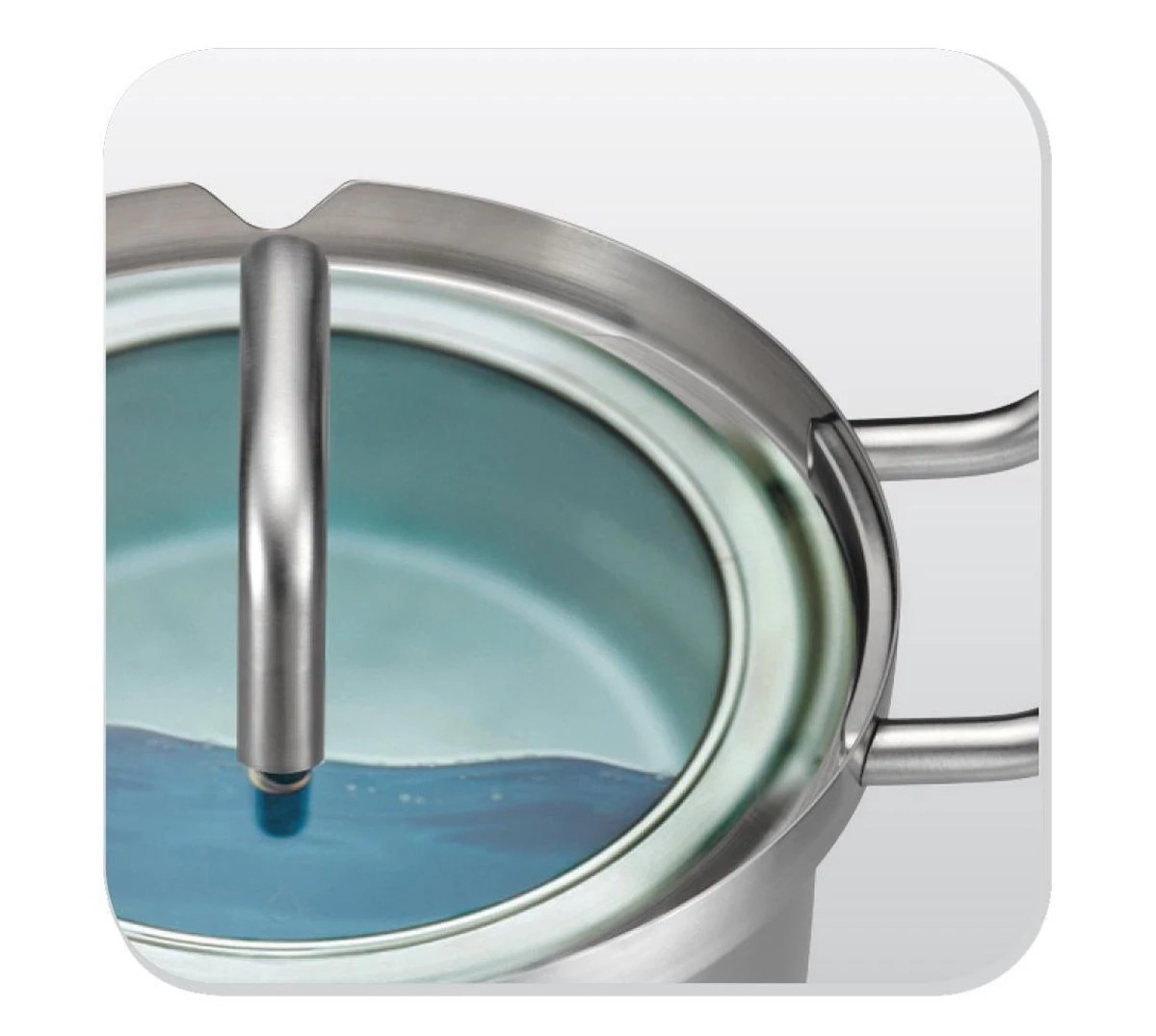 BK Q-linair Master Glas Pannenset - 5-delig - Glazen Deksel - Veilig Afgietsysteem - Inductie 4 BK Q-linair Master Glas Pannenset - 5-delig - Glazen Deksel - Veilig Afgietsysteem - Inductie - Image 4