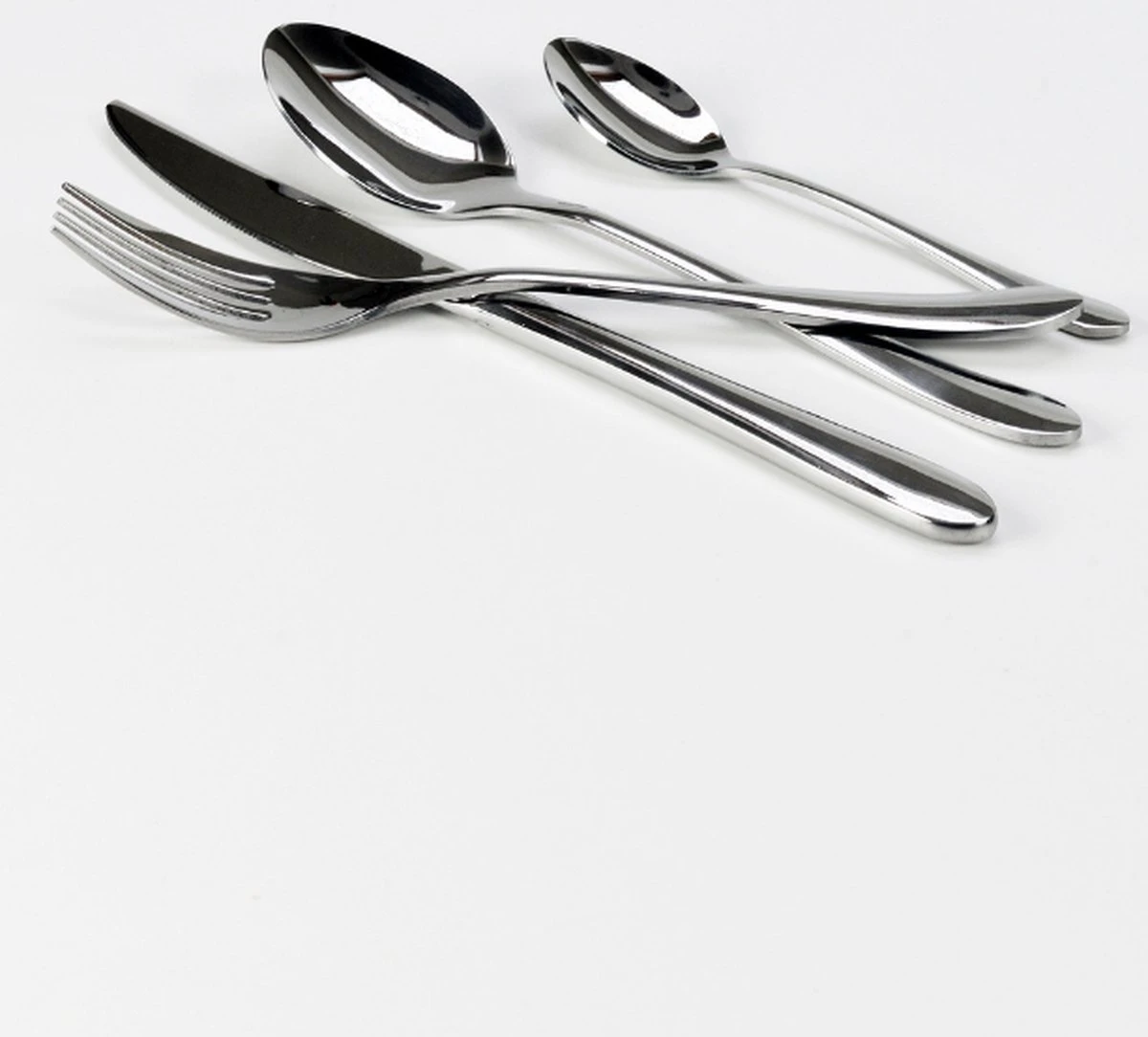 Merkloos Bestekset Luxe Round 24-delig | Premium Quality | 6 Personen 5 Merkloos Bestekset Luxe Round 24-delig | Premium Quality | 6 Personen - Image 5