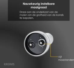 KROMS Peper En Zoutmolen Set - Peper En Zoutmolen Set Elektrisch -2 In 1 - Instelbare Maalgraad - Pepermolen - Zoutmolen - Peper En Zoutmolen Elektrisch 10 KROMS Peper En Zoutmolen Set - Peper En Zoutmolen Set Elektrisch -2 In 1 - Instelbare Maalgraad - Pepermolen - Zoutmolen - Peper En Zoutmolen Elektrisch -Beste Keuken Serie Winkel 1200x1104