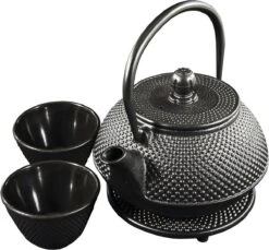 SakuraTea - Theepot Set - 4-delig - Gietijzer - Zwart - 0.8L - 2 Kopjes (100ml) 12 SakuraTea - Theepot Set - 4-delig - Gietijzer - Zwart - 0.8L - 2 Kopjes (100ml) -Beste Keuken Serie Winkel 1200x1113 6