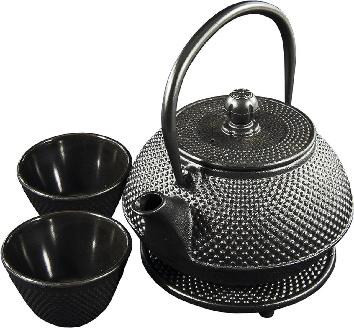 SakuraTea - Theepot Set - 4-delig - Gietijzer - Zwart - 0.8L - 2 Kopjes (100ml) 5 SakuraTea - Theepot Set - 4-delig - Gietijzer - Zwart - 0.8L - 2 Kopjes (100ml) - Image 5