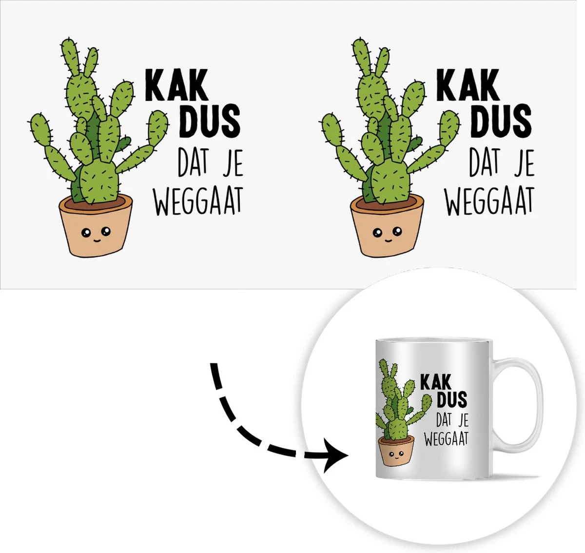 Mok - Koffiemok - Spreuken - Quote - 'Kak Dus Dat Je Weggaat' - Baan - Mokken - 350 ML - Beker - Koffiemokken - Theemok - Mok Met Tekst 4 Mok - Koffiemok - Spreuken - Quote - 'Kak Dus Dat Je Weggaat' - Baan - Mokken - 350 ML - Beker - Koffiemokken - Theemok - Mok Met Tekst - Image 4