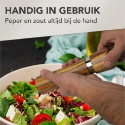 Nimma® Peper En Zoutmolen Set - Incl Navul Lepel - Verstelbare Maalgraad - Acacia Hout -Beste Keuken Serie Winkel 1200x1198 19