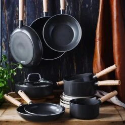 GreenChef Vintage Wokpan 28cm/3.7L - Zwart - Inductie - PFAS-vrij -Beste Keuken Serie Winkel 1200x1200 114