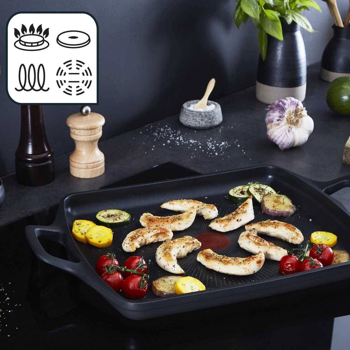 Tefal Robusto - Pan - Plancha - 26x32cm 3 Tefal Robusto - Pan - Plancha - 26x32cm - Image 3