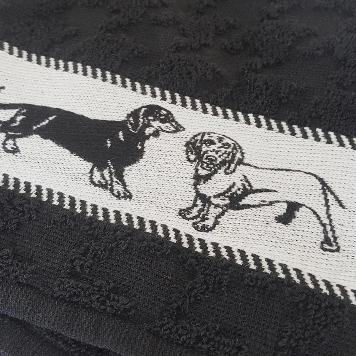 DDDDD Saar - 2x Theedoek & 2x Keukendoek - Black 3 DDDDD Saar - 2x Theedoek & 2x Keukendoek - Black - Image 3