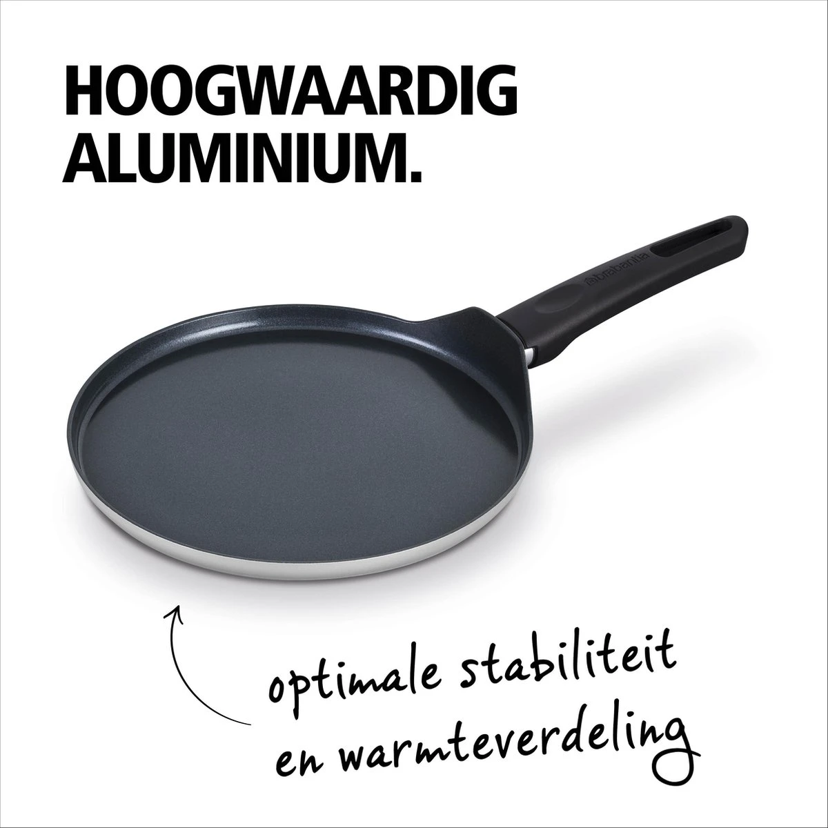 BRABANTIA INDU+ Pannenkoekenpan - Keramische Antiaanbaklaag - Ø 24 Cm - Inductie - Pfas Vrij 4 BRABANTIA INDU+ Pannenkoekenpan - Keramische Antiaanbaklaag - Ø 24 Cm - Inductie - Pfas Vrij - Image 4