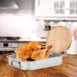 Relaxdays Braadslede Met Rooster - Edelstaal - Ovenschaal - Braadpan - Braadslee - Zilver - L 11 Relaxdays Braadslede Met Rooster - Edelstaal - Ovenschaal - Braadpan - Braadslee - Zilver - L -Beste Keuken Serie Winkel 1200x1200 214