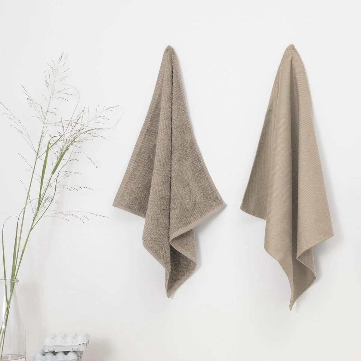 DDDDD Cisis - 2x Theedoek & 2x Keukendoek - Amandel 4 DDDDD Cisis - 2x Theedoek & 2x Keukendoek - Amandel - Image 4