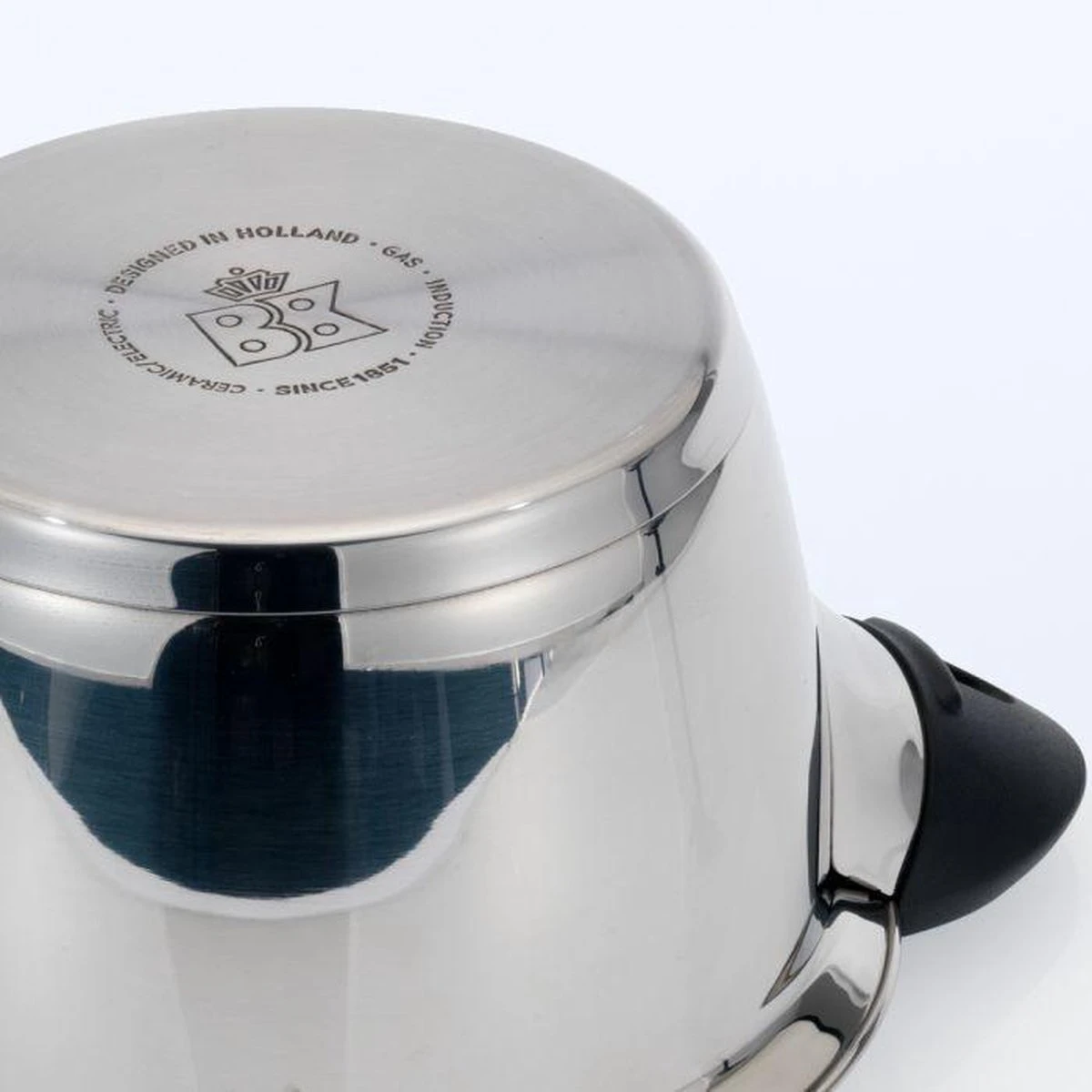 BK Q-linair Classic Pannenset - 5 Delig - RVS - Veilig Afgietsysteem - Inductie 2 BK Q-linair Classic Pannenset - 5 Delig - RVS - Veilig Afgietsysteem - Inductie - Image 2