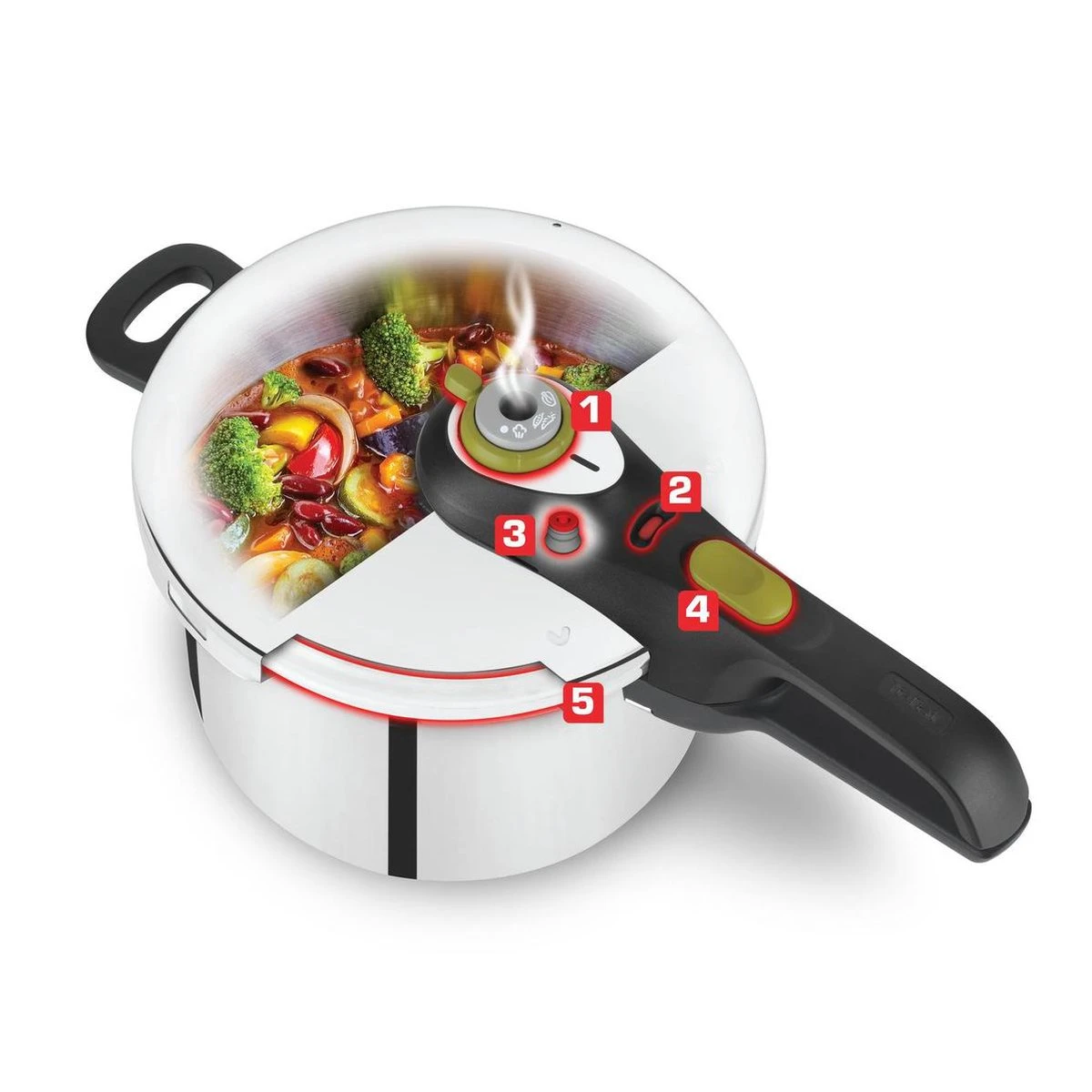 Tefal Secure5 NEO Snelkookpan - 4 Liter - Ø 22 Cm 4 Tefal Secure5 NEO Snelkookpan - 4 Liter - Ø 22 Cm - Image 4