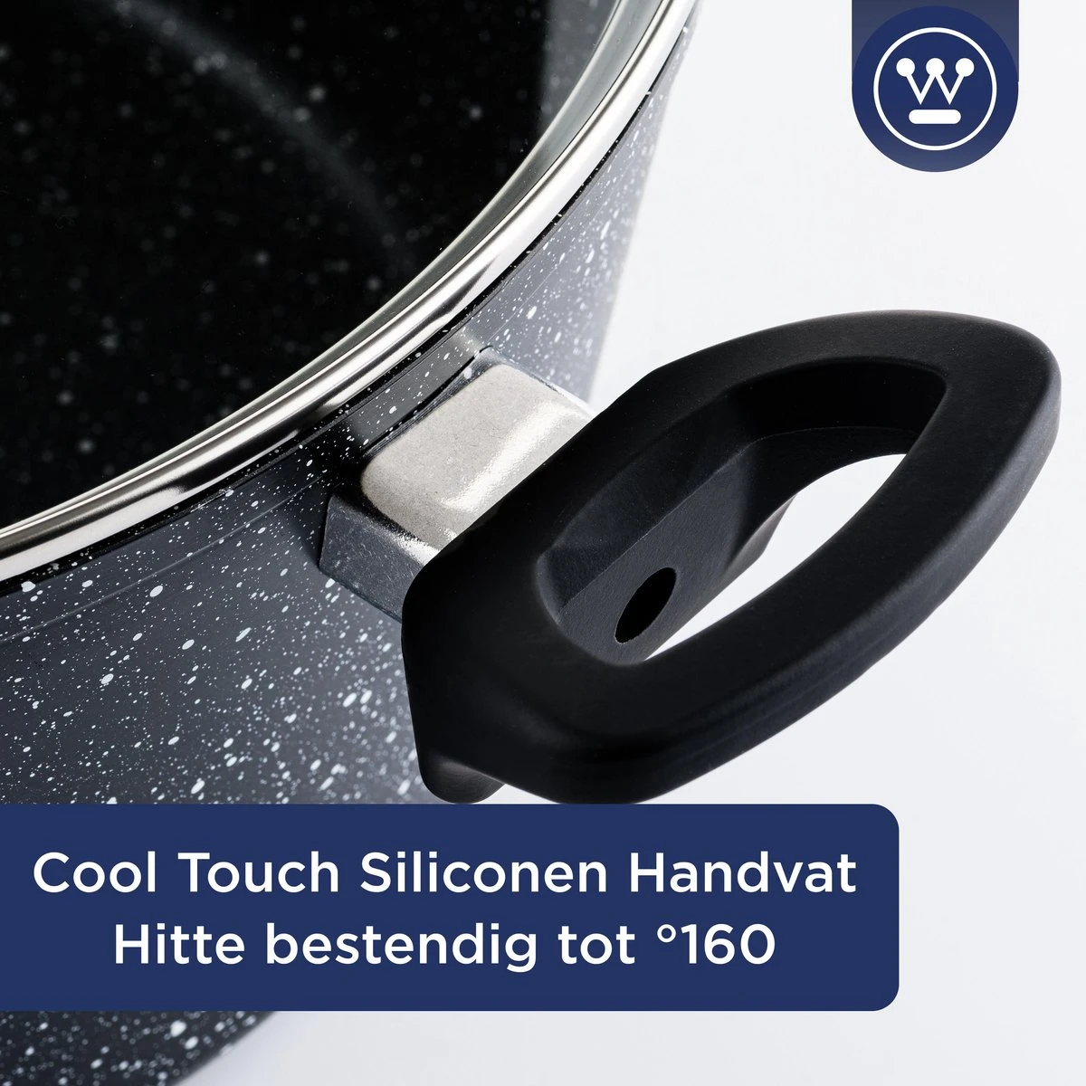 Westinghouse Hapjespan Inductie - Ø 32 Cm - Zwart Marmer - Met Deksel 4 Westinghouse Hapjespan Inductie - Ø 32 Cm - Zwart Marmer - Met Deksel - Image 4