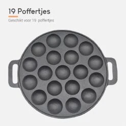 Ocina Poffertjespan – Combo Pack – 19 Poffertjes – Poffertjesmaker – Poffertjespan Inductie – Poffertjespan Electrisch – Gietijzeren Pan - Inclusief Doseerfles, Handvaten, 6x Poffertjesvorken En Invetkwast – Gratis Receptenboek 12 Ocina Poffertjespan – Combo Pack – 19 Poffertjes – Poffertjesmaker – Poffertjespan Inductie – Poffertjespan Electrisch – Gietijzeren Pan - Inclusief Doseerfles, Handvaten, 6x Poffertjesvorken En Invetkwast – Gratis Receptenboek -Beste Keuken Serie Winkel 1200x1200 419