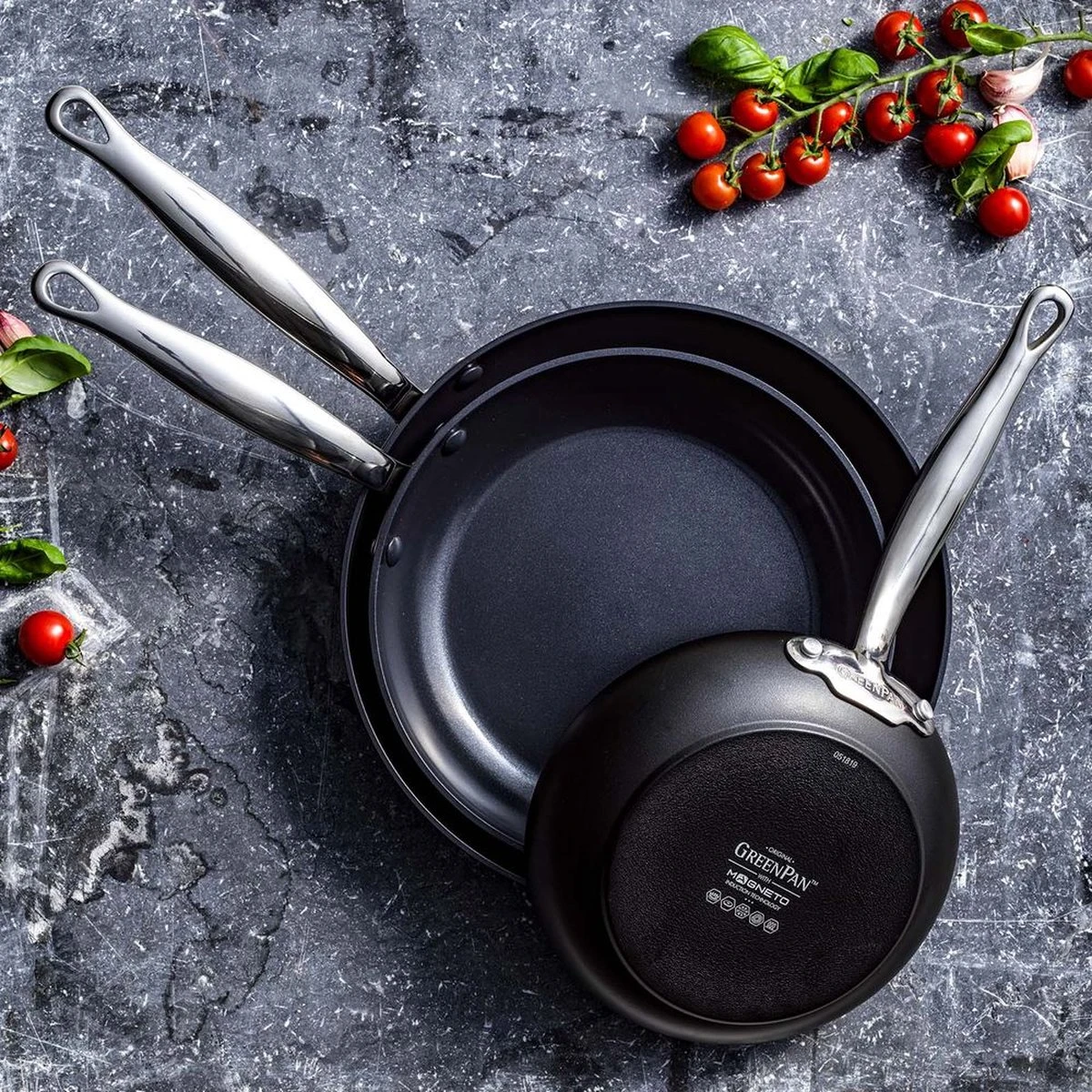GreenPan Barcelona Infinity Pro Koekenpannenset - 3-delig - Zwart - Inductie - PFAS-vrij 2 GreenPan Barcelona Infinity Pro Koekenpannenset - 3-delig - Zwart - Inductie - PFAS-vrij - Image 2