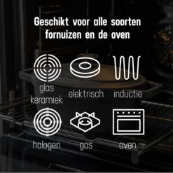 Gietijzeren Braadpan - Sudderpan Zwart Van Daumonet - Ovaal - Ø 29 Cm - 3 Liter - 100% PFAS & PFOA Vrij - Emaille - Geschikt Voor Alle Warmtebronnen - Elektrisch - Gas - Halogeen - Inductie - Keramisch - Vaatwasserbestendig -Beste Keuken Serie Winkel 1200x1200 487