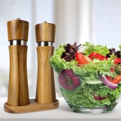 Nimma® Peper En Zoutmolen Set - Incl Navul Lepel - Verstelbare Maalgraad - Acacia Hout -Beste Keuken Serie Winkel 1200x1200 494