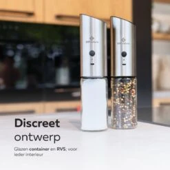 101Products Peper- & Zoutmolen Elektrisch - USB Oplaadbaar - Pepermolen - Zoutmolen - RVS 10 101Products Peper- & Zoutmolen Elektrisch - USB Oplaadbaar - Pepermolen - Zoutmolen - RVS -Beste Keuken Serie Winkel 1200x1200 498