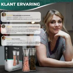 Peper En Zoutmolen Set - RVS Zout En Peperstel - Zoutvaatje En Pepermolen - 2 In 1 13 Peper En Zoutmolen Set - RVS Zout En Peperstel - Zoutvaatje En Pepermolen - 2 In 1 -Beste Keuken Serie Winkel 1200x1200 514