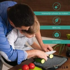 Grilla Snijplankenset - 3 Stuks - Marmer Look - Snijplank Set Kunststof -Beste Keuken Serie Winkel 1200x1200 516