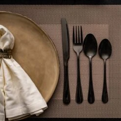 OEC Kitchen Bestekset 36-delig - Zwart - 6 Persoons - Steakmessen - Messen - Vorken - Lepels - RVS 11 OEC Kitchen Bestekset 36-delig - Zwart - 6 Persoons - Steakmessen - Messen - Vorken - Lepels - RVS -Beste Keuken Serie Winkel 1200x1200 55