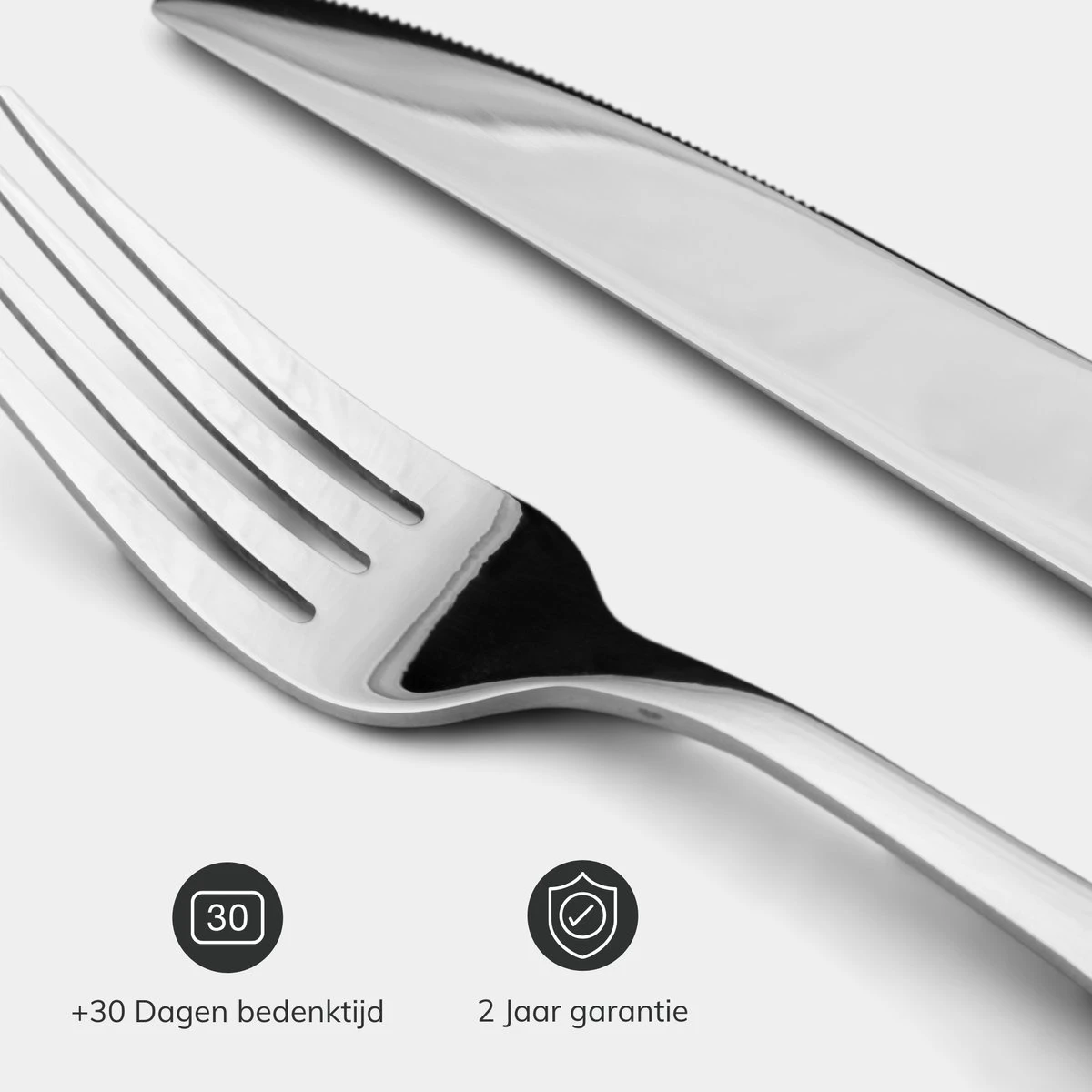 Deleca 12 Persoons Bestekset (72-delig) - Lepels, Messen, Vorken & Steakmessen - Vaatwasserbestendig - Zilver / RVS 2 Deleca 12 Persoons Bestekset (72-delig) - Lepels, Messen, Vorken & Steakmessen - Vaatwasserbestendig - Zilver / RVS - Image 2