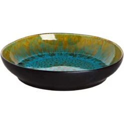 Palmer Serviesset Lotus Stoneware 6-persoons 24-delig Zwart Turquoise -Beste Keuken Serie Winkel 1200x1200 614