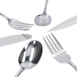 Deleca 12 Persoons Bestekset (72-delig) - Lepels, Messen, Vorken & Steakmessen - Vaatwasserbestendig - Zilver / RVS 17 Deleca 12 Persoons Bestekset (72-delig) - Lepels, Messen, Vorken & Steakmessen - Vaatwasserbestendig - Zilver / RVS -Beste Keuken Serie Winkel 1200x1200 62