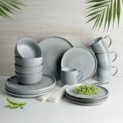 Excellent Serviesset - Servies - 16 Stuks - Aardewerk - Grijs 15 Excellent Serviesset - Servies - 16 Stuks - Aardewerk - Grijs -Beste Keuken Serie Winkel 1200x1200 630