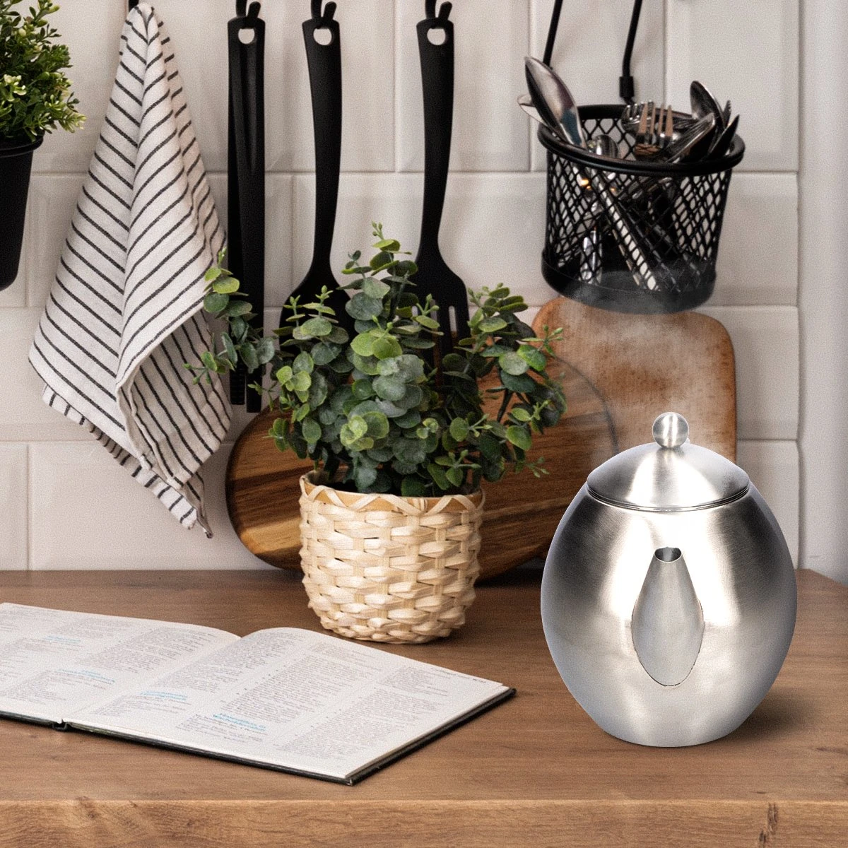 Vaja Valerie - Theepot Met Filter - Dubbelwandig - RVS - 1.2L 8 Vaja Valerie - Theepot Met Filter - Dubbelwandig - RVS - 1.2L - Image 8