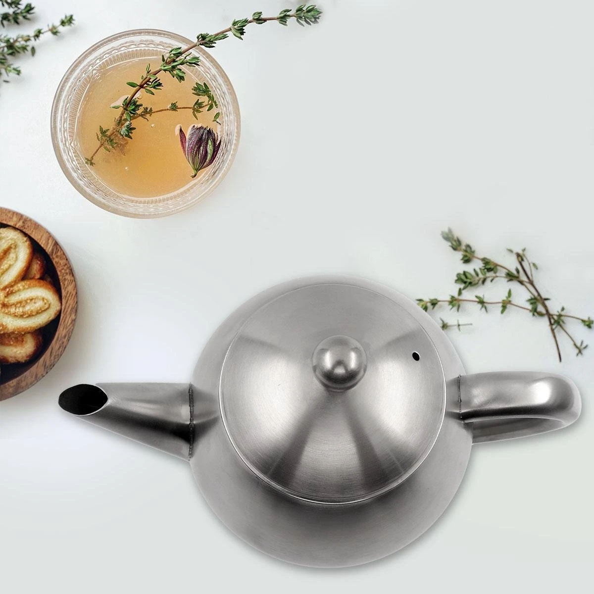 Vaja Valerie - Theepot Met Filter - Dubbelwandig - RVS - 1.2L 12 Vaja Valerie - Theepot Met Filter - Dubbelwandig - RVS - 1.2L - Image 12