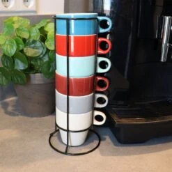 Orange85 Koffiekopjes - Met Houder - Set Van 6 - Gekleurd - 300 Ml - Keramiek 10 Orange85 Koffiekopjes - Met Houder - Set Van 6 - Gekleurd - 300 Ml - Keramiek -Beste Keuken Serie Winkel 1200x1200 646