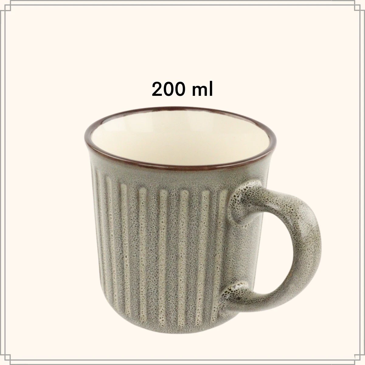 OTIX Koffiekopjes - Met Oor - Set Van 4 - Aardewerk - 200 Ml 6 OTIX Koffiekopjes - Met Oor - Set Van 4 - Aardewerk - 200 Ml - Image 6