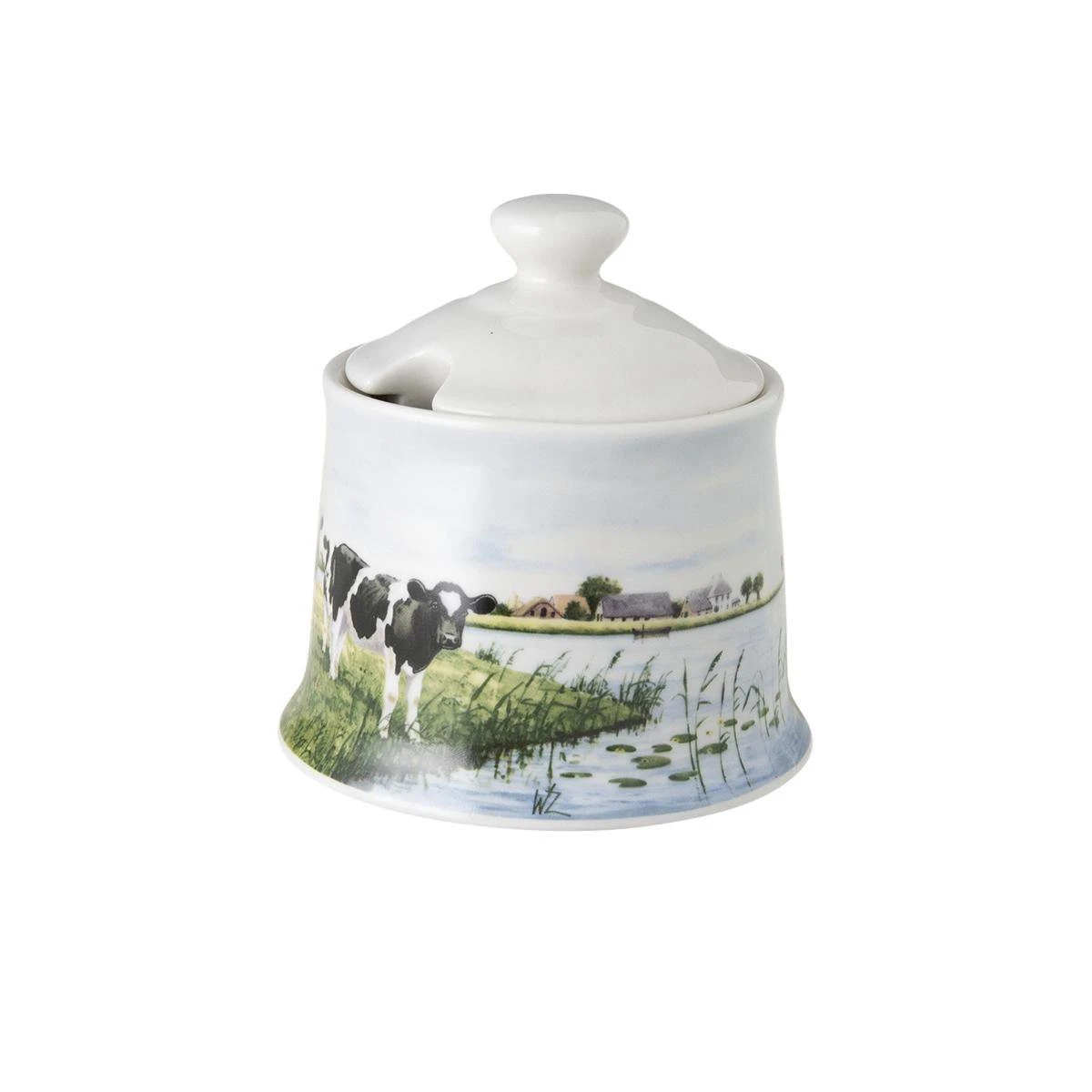 Wiebe Van Der Zee Suikerpot "Koe In Waterland" 4 Wiebe Van Der Zee Suikerpot "Koe In Waterland" - Image 4