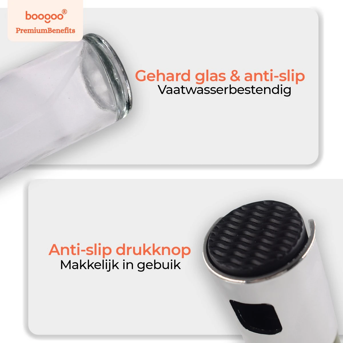 BooGoo® - RVS Olijfolie Sprayer Extreme Deluxe - Olijfolie Fles Verstuiver Voor Keuken - Oliespray - Oliefles - BBQ Accesoires - Olie Pomp Bakspray - Cooking Spray 8 BooGoo® - RVS Olijfolie Sprayer Extreme Deluxe - Olijfolie Fles Verstuiver Voor Keuken - Oliespray - Oliefles - BBQ Accesoires - Olie Pomp Bakspray - Cooking Spray - Image 8