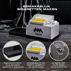 Lopup® Elektrische Sigarettenmaker - Sigarettenmakers - Sigaretten Maker Electrisch - Hulzenstopper - Sigaretten - Exclusieve NL Handleiding - Zilver 12 Lopup® Elektrische Sigarettenmaker - Sigarettenmakers - Sigaretten Maker Electrisch - Hulzenstopper - Sigaretten - Exclusieve NL Handleiding - Zilver -Beste Keuken Serie Winkel 1200x1200 730