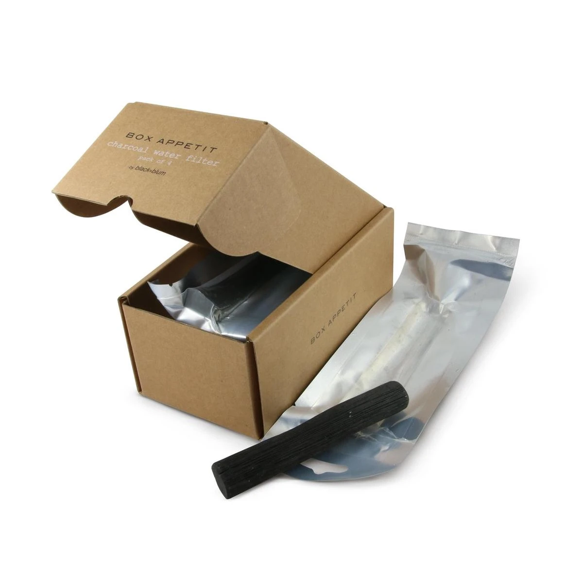 Black + Blum Binchotan Active Charcoal For Eau Good Water Bottles 4-pack 2 Black + Blum Binchotan Active Charcoal For Eau Good Water Bottles 4-pack - Image 2