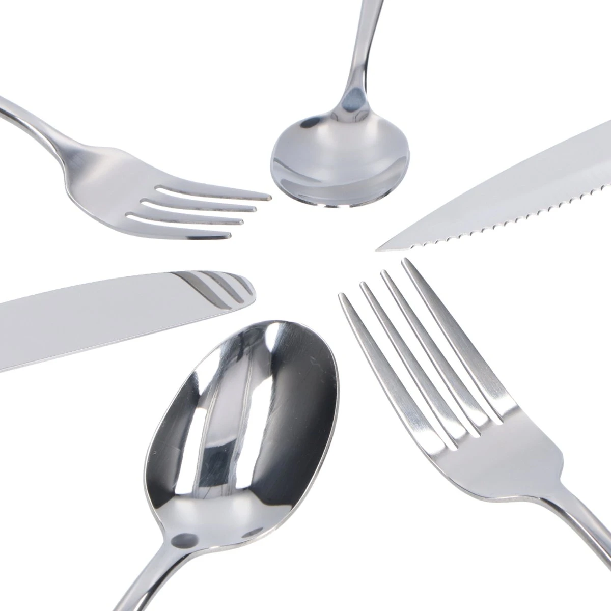 Deleca 8 Persoons Bestekset (48-delig) - Lepels, Messen, Vorken & Steakmessen - Vaatwasserbestendig - Zilver / RVS 8 Deleca 8 Persoons Bestekset (48-delig) - Lepels, Messen, Vorken & Steakmessen - Vaatwasserbestendig - Zilver / RVS - Image 8